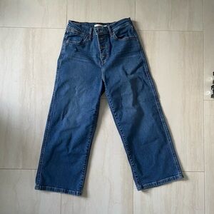 Levi’s Mile High Cropped Wide Leg Jeans